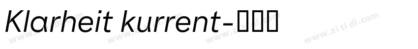 Klarheit kurrent字体转换 Klarheit kurrent字体转换
